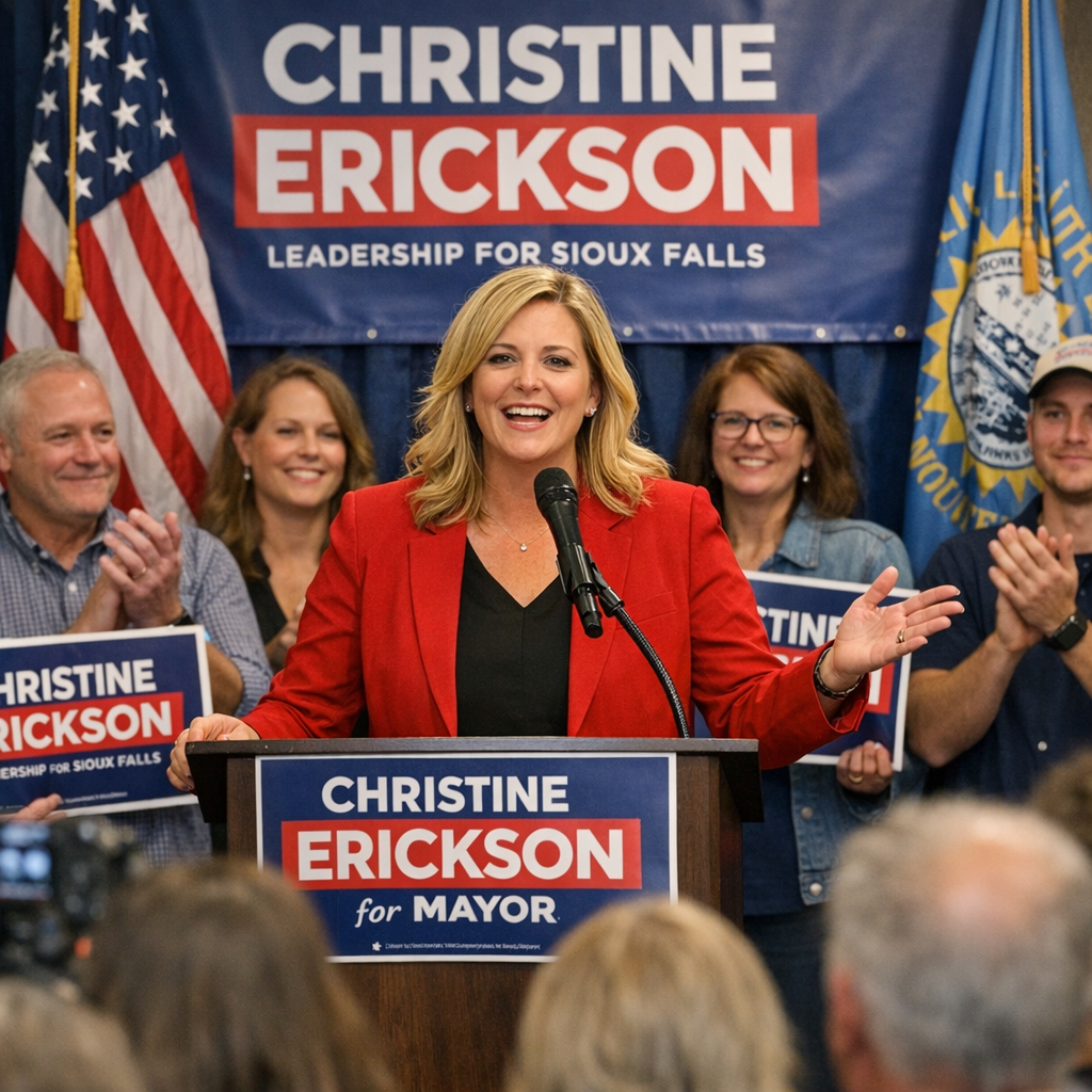 Christine Erickson Declared Winner in Sioux Falls Mayoral Race After Recount